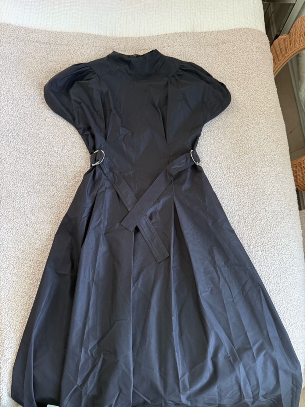 3.1 Phillip Lim Black A-Line Midi Dress with D-Ring Waist Straps - Picture 3 of 4